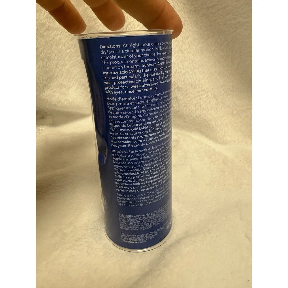 Ole Henriksen Glow2OH Dark Spot Toner 2.2 oz / 65mL AHA Facial Toner New Sealed
